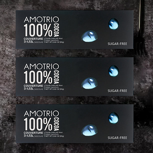 100% Couverture Dark Chocolate Set of 3