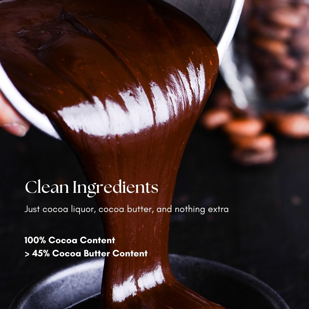 Amotrio Couverture Dark Chocolate 100% ingredients