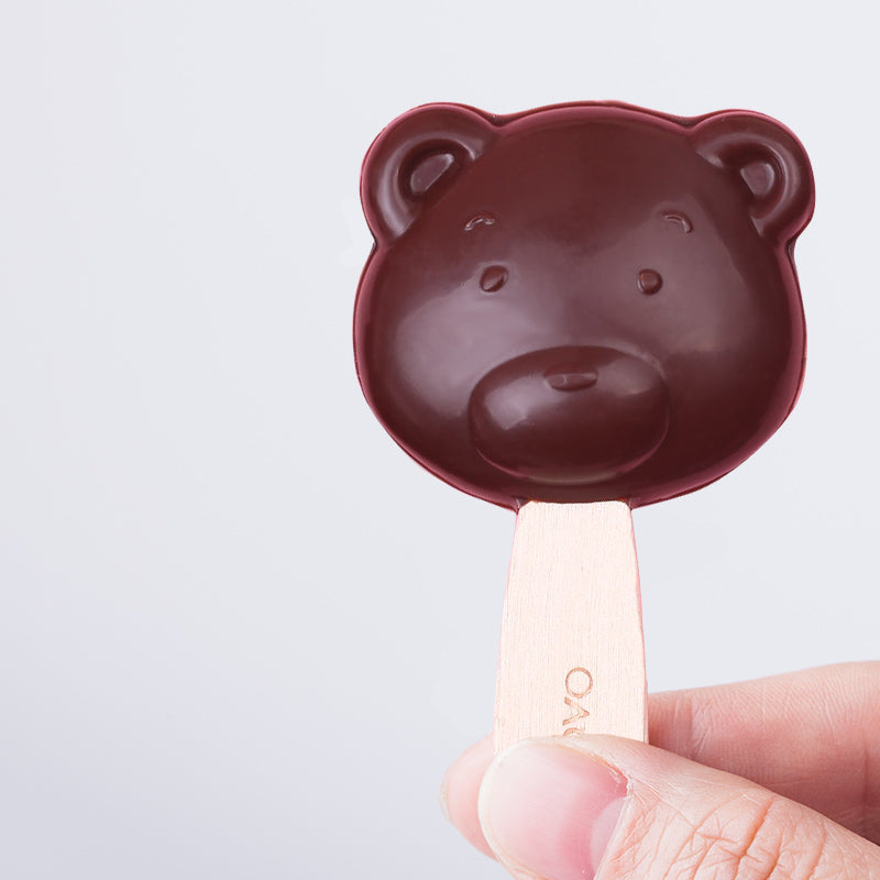 Adorable Amotrio Bear-shaped Dark chocolate lollipop