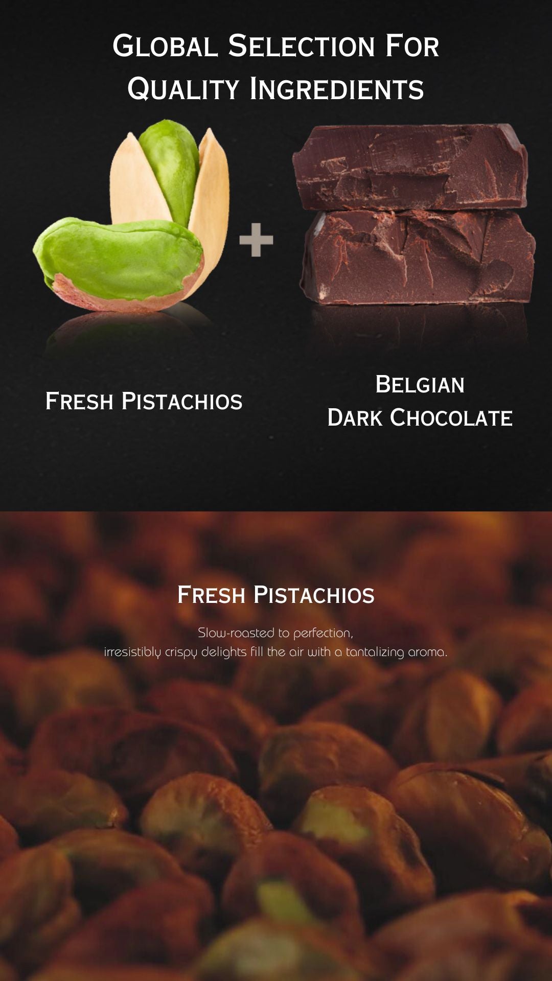 Belgian pistachio chocolate bar with fresh, high-quality ingredients