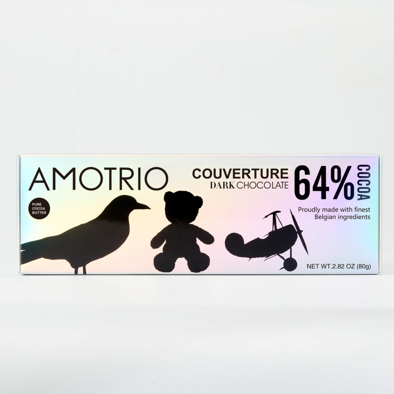 Fancy Packaging of Amotrio 64% Couverture Dark Chocolate