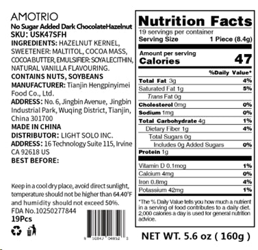 No-Sugar-Added Hazelnut Chocolate Bites - Maltitol Sweetened