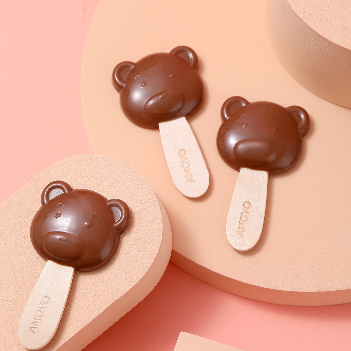 Amotrio Bear-shaped Suga-Free Milk chocolate lollipop