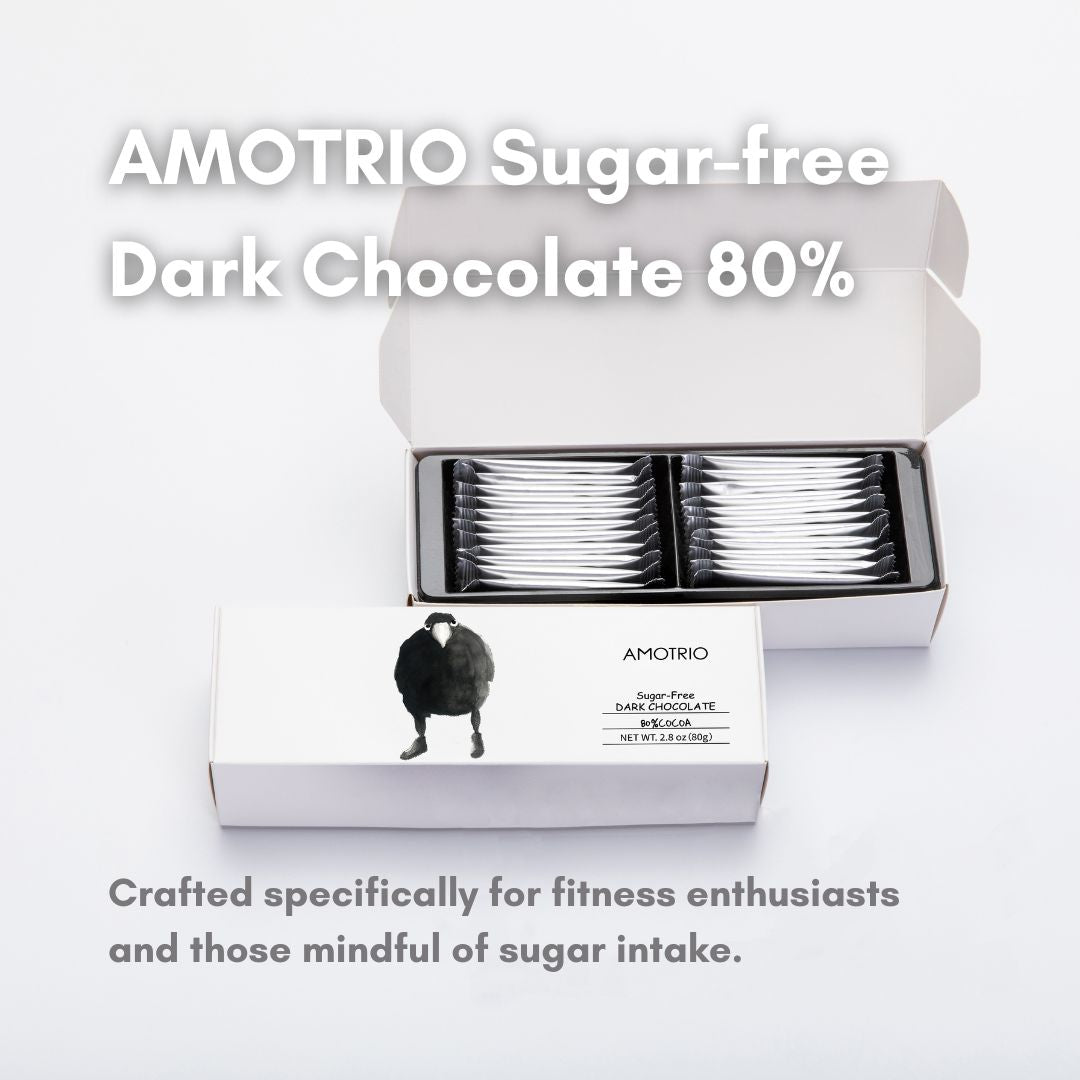 Amotrio sugar-free dark chocolate specially crafted for those mindful of sugar intake